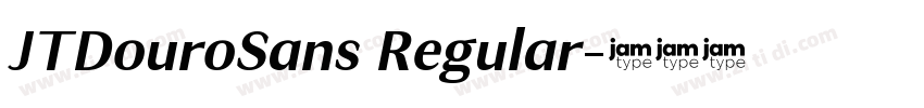 JTDouroSans Regular字体转换
